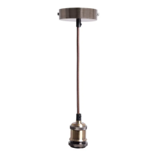Nedes Foglalat E27 230V / 60W Bronz 1m Fém - BH662H világítás