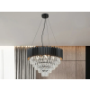 Nedes Kristály függesztett csillár E14 foglalattal, 9x40W, 600x1600 mm, IP20, fekete - N2302