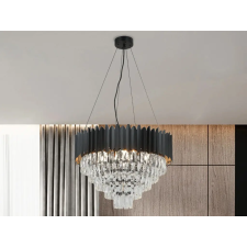 Nedes Kristály függesztett csillár E14 foglalattal, 9x40W, 600x1600 mm, IP20, fekete - N2302 világítás