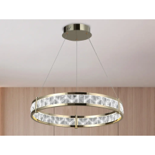 Nedes Kristály függesztett lámpa 55W 3100lm 3000-6000K IP20 arany 800x1250 mm - N2002 világítás