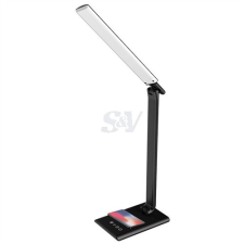 Nedes LED Asztali lámpa MEGGIE 8W Dimmelhető, vez. nélküli töltés, USB - DL3304/B világítás