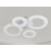 Nedes LED mennyezeti lámpa 100W, 6900lm, 3000-6500K, fehér, IP20, fém-akril - J3346/W
