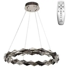 Nedes Mennyezeti LED design csillár:  J6327/CH (40W) - kristály, Színhőmérséklet és fényerő szabályzás! világítás