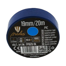 Nedes Szigetelőszalag 19 mm / 20 m kék PVC - TP1920/BL villanyszerelés