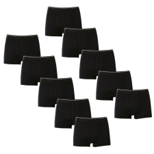 Nedeto 10PACK (8+2 zdarma) pánské boxerky Nedeto basic černé (10NFC1) S férfi alsó