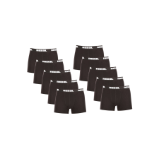 Nedeto 10PACK Férfi boxeralsó Nedeto Rebel black (10NBR001) 3XL férfi alsó