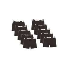 Nedeto 10PACK Férfi boxeralsó Nedeto Rebel black (10NBR001) 4XL férfi alsó