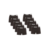 Nedeto 10PACK Férfi boxeralsó Nedeto Rebel black (10NBR001) XL