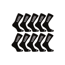 Nedeto 10PACK zokni Nedeto magas fekete (10NDTP001-brand) L