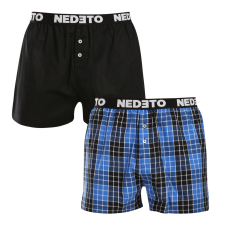 Nedeto 2PACK férfi bő szárú boxeralsók Nedeto többszínű (2NTC007) XL férfi alsó