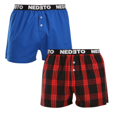 Nedeto 2PACK férfi bő szárú boxeralsók Nedeto többszínű (2NTC010) 3XL férfi alsó