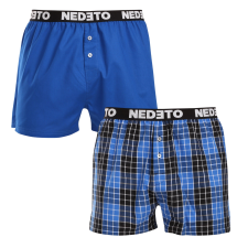 Nedeto 2PACK férfi bő szárú boxeralsók Nedeto többszínű (2NTC012) 3XL férfi alsó