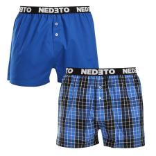 Nedeto 2PACK férfi bő szárú boxeralsók Nedeto többszínű (2NTC012) XL férfi alsó