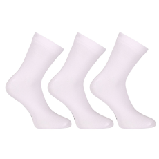 Nedeto 3PACK zokni Nedeto bokazokni bambusz fehér (3PBK02) S