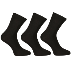 Nedeto 3PACK zokni Nedeto bokazokni bambusz fekete (3PBK01) M