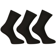 Nedeto 3PACK zokni Nedeto bokazokni bambusz fekete (3PBK01) S férfi zokni