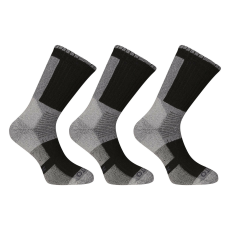 Nedeto 3PACK zokni Nedeto magas téli szürke (3NWS1) XL
