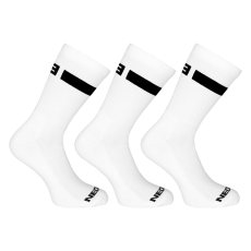 Nedeto 3PACK zokni Nedeto sport magas fehér (3NOB1) L