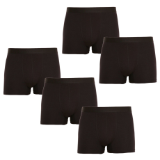 Nedeto 5PACK Férfi boxeralsó Nedeto fekete (5NB001) XL