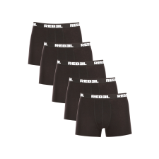 Nedeto 5PACK Férfi boxeralsó Nedeto Rebel black (5NBR001) 3XL férfi alsó