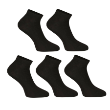 Nedeto 5PACK zokni Nedeto alacsony bambusz fekete (5PBN01) M férfi zokni