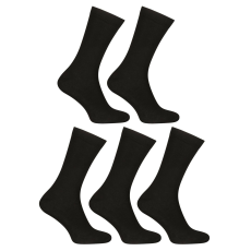 Nedeto 5PACK zokni Nedeto magas bambusz fekete (5PBV01) L