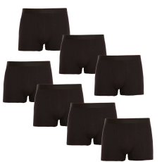 Nedeto 7PACK fekete Nedeto férfi boxeralsó (7NB001) XL