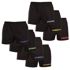 Nedeto 7PACK férfi bő szárú boxeralsók Nedeto 2. hét (7NTF2) XXL