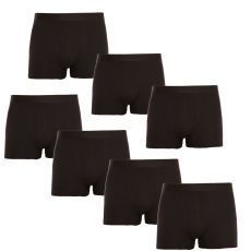 Nedeto 7PACK Férfi boxeralsó Nedeto fekete (7NB001) 5XL