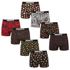 Nedeto 8PACK Férfi boxeralsó Nedeto többszínű (8NBV2) 3XL férfi alsó