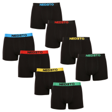 Nedeto 8PACK férfi boxeralsók Nedeto fekete (8NBC1) 3XL férfi alsó