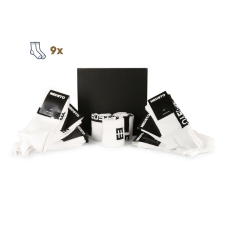Nedeto 9PACK zokni Nedeto sport magas fehér (9NOB1) S férfi zokni