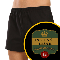 Nedeto Férfi bő szárú boxeralsók Nedeto Honest lager (1NTF1) L