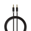 Nedis 3,5 mm-es sztereó audiokábel 1m fekete (CABW22000AT10) (CABW22000AT10)