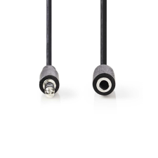 Nedis 3.5mm Jack (apa - anya) kábel 1m - Fekete (CAGP22050BK10) kábel és adapter