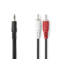 Nedis CAGL22200BK100 3.5mm Jack apa - 2x RCA apa Kábel (10m) kábel és adapter