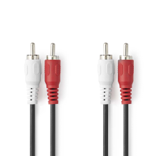 Nedis CAGL24200BK100 2x RCA apa - 2x RCA apa Kábel (10m) kábel és adapter