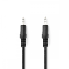 Nedis CAGT22000BK10 Jack - Jack sztereó audiokábel 1m - fekete