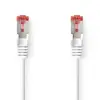 Nedis Cat 6 kábel | RJ45 Dugasz | RJ45 Dugasz | S/FTP | 5.00 m | Kerek | LSZH | Fehér | Boríték