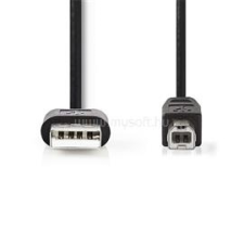 Nedis CCGL60101BK30 USB2.0, USB A - B kábel, 480Mbs, hossz 3m (CCGL60101BK30) kábel és adapter
