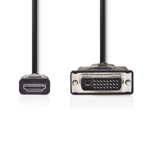 Nedis CCGP34800BK20 HDMI - DVI (apa - apa) kábel 2m - Fekete kábel és adapter