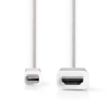 Nedis CCGP37600WT20 Mini DisplayPort - HDMI kábel  2,0 m fehér