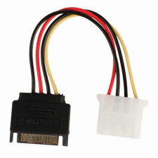 Nedis CCGP73530VA015 SATA apa - Molex anya adapter 0.15m kábel és adapter