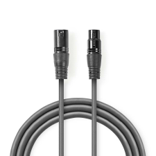 Nedis COTH15012GY50 XLR (apa - anya) kábel 5m - Fekete (COTH15012GY50) kábel és adapter