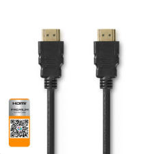 Nedis CVGP34050BK50 Premium nagy sebességű HDMI kábel Ethernet átvitellel 5,00 m fekete (CVGP34050BK50) kábel és adapter