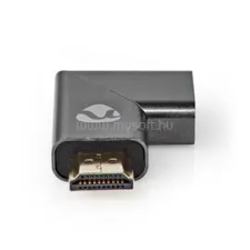 Nedis CVTB34904GY HDMI átalakító adapter, aranyozott, jobbra hajlított, pipa, alumínium borítás (CVTB34904GY) kábel és adapter