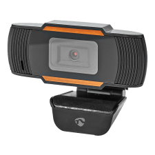 Nedis FullHD Webkamera, fix fókusz, mikrofon, USB, fekete (WCAM100BK) webkamera