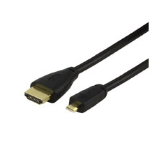 Nedis Nagy sebességű HDMI™ kábel Ethernet átvitellel HDMI™ Csatlakozó - HDMI™ Mikro Csatlakozó 1,5 m Fekete kábel és adapter