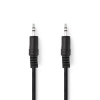 Nedis Nedis Sztereó audiokábel | 3,5 mm-es Dugasz - 3,5 mm-es Dugasz | 10 m | Fekete