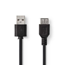 Nedis Nedis USB 2.0 kábel | A Dugasz - A Aljzat | 1,0 m | Fekete kábel és adapter